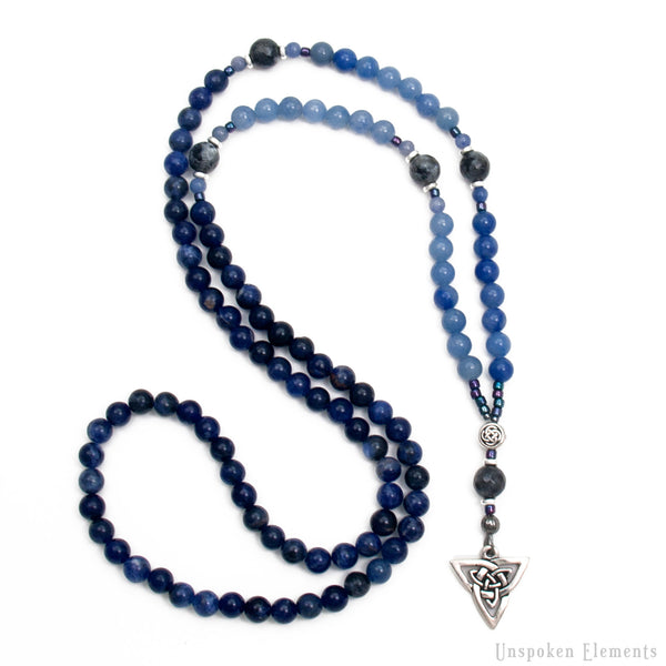 Triquetra Anglican Prayer Necklace - 100 Bead Rosary - Unspoken Elements