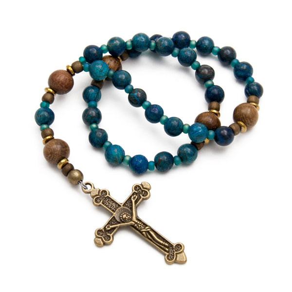 Anglican Prayer retailer Beads, Good Shepherd Cross, Sandalwood