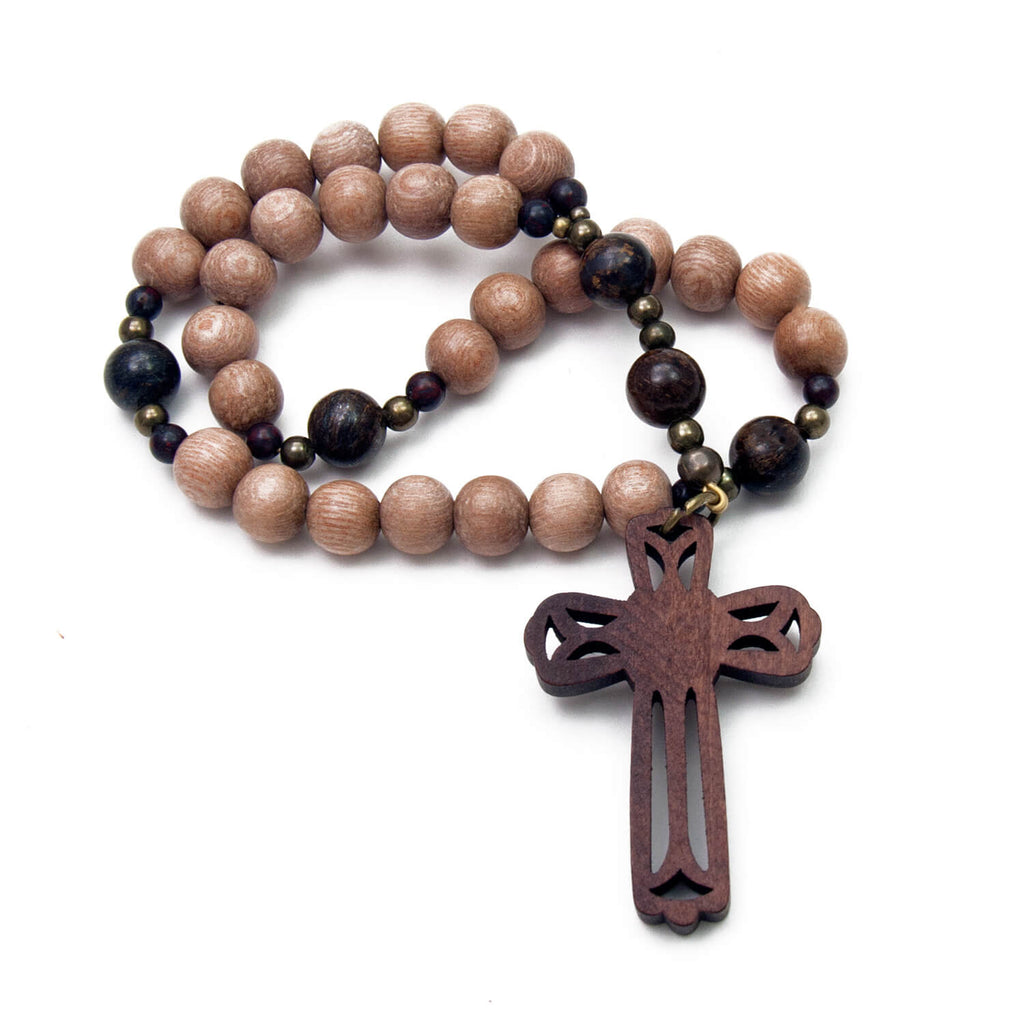 Anglican Prayer retailer Beads, Good Shepherd Cross, Sandalwood